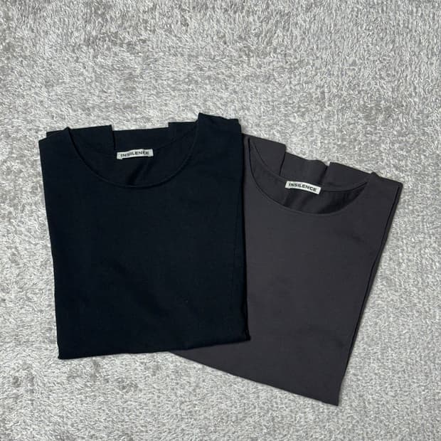 [S]인사일런스 절개 반팔 2종