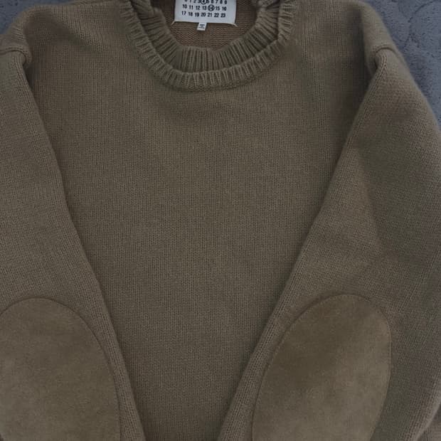 마르지엘라 엘보우 패치 니트 L