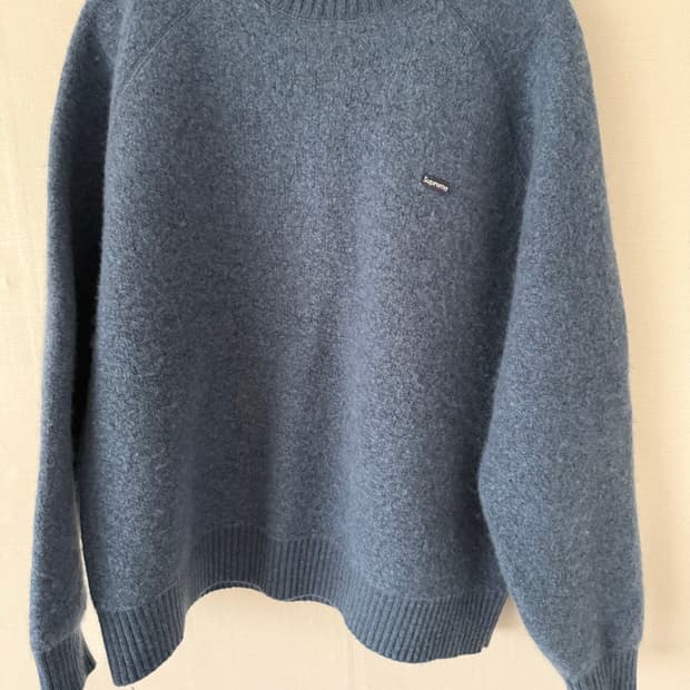 슈프림 테리 스몰 박스 스웨터 블루 (24FW) L사이즈