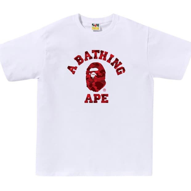 베이프 카모 반팔 반소매 티셔츠