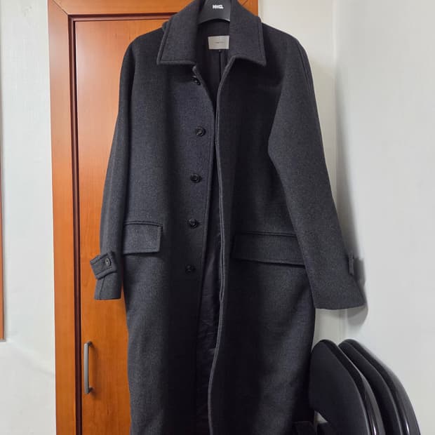 Begin 2.0.2 비긴202 프렌치 슬리브 발마칸 코트 차콜 그레이 