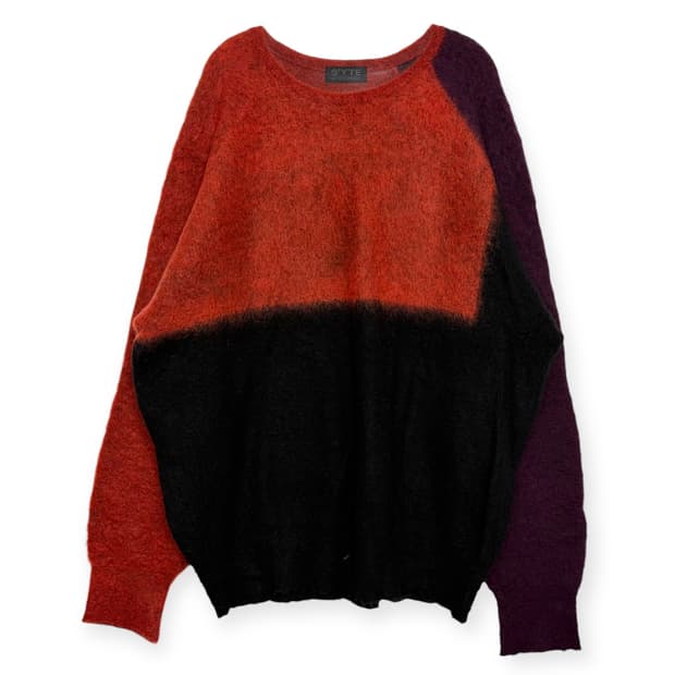 요지야마모토 모헤어 니트 티셔츠