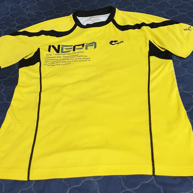 네파 스포츠웨어 세트 옐로우 (상의M),(하의L)