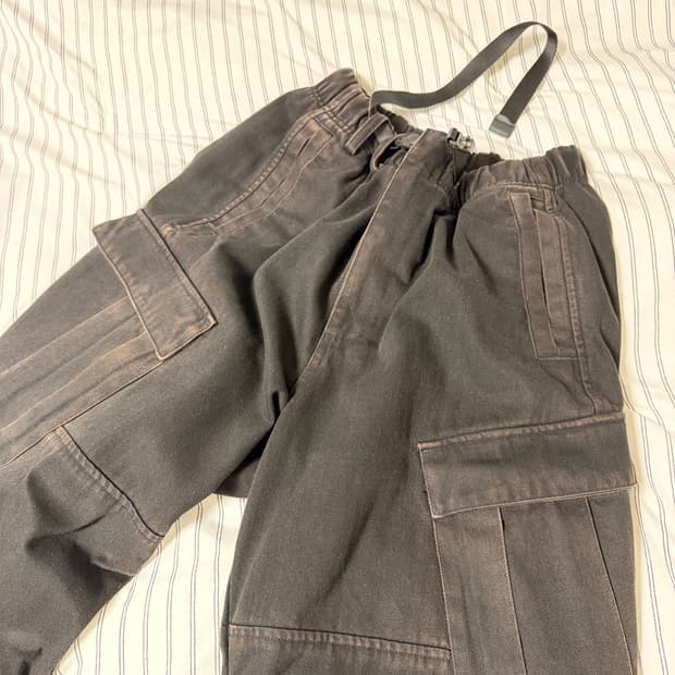 Mil Pants Washed Black 밀 팬츠 워시드 블랙