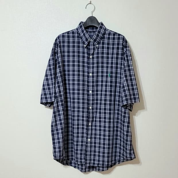 POLO 폴로 클래식 반팔 체크셔츠