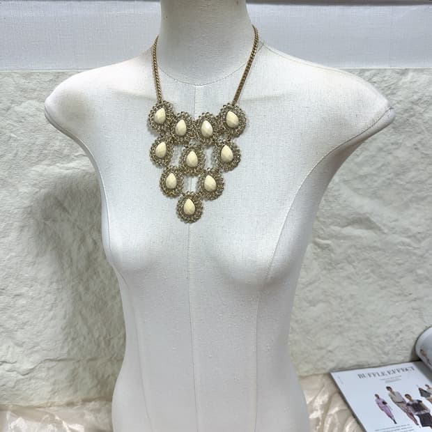 빈티지 에스닉 오리엔탈 쿠바체인목걸이