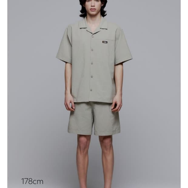 내셔널지오그래픽 남성 시어서커 반팔 셔츠(XL)

