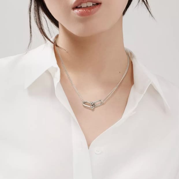 티파니앤코 하드웨어 더블링크 라지 목걸이