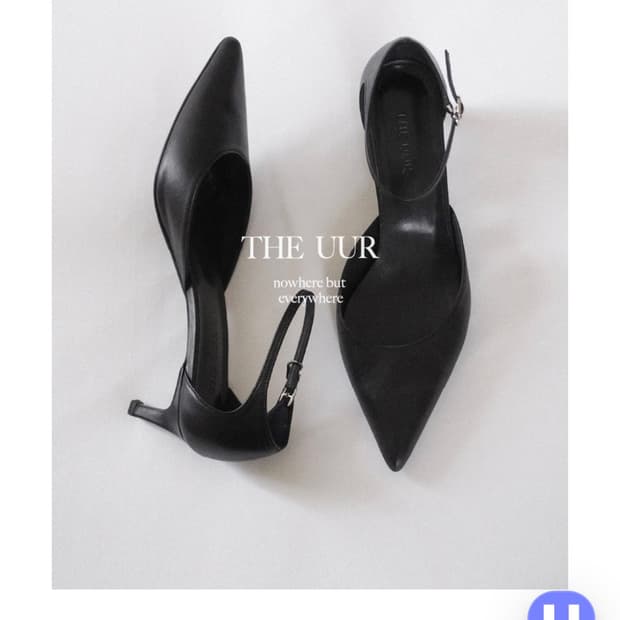 Uur 스틸레토 앵킁 스트랩 슈즈 