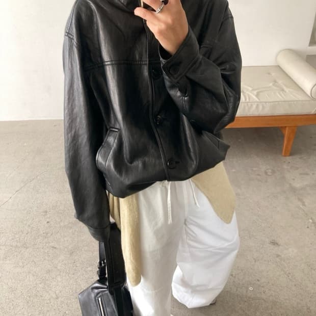 로맨티사이즈 레더자켓