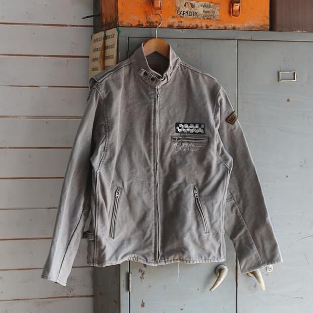 (착용컷) 싱글 라이더 자켓 (남성용 L)