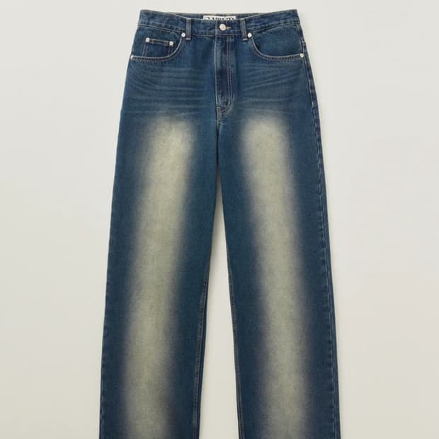 세터/브루클린 와이드 워시드 데님 팬츠/레트로 블루