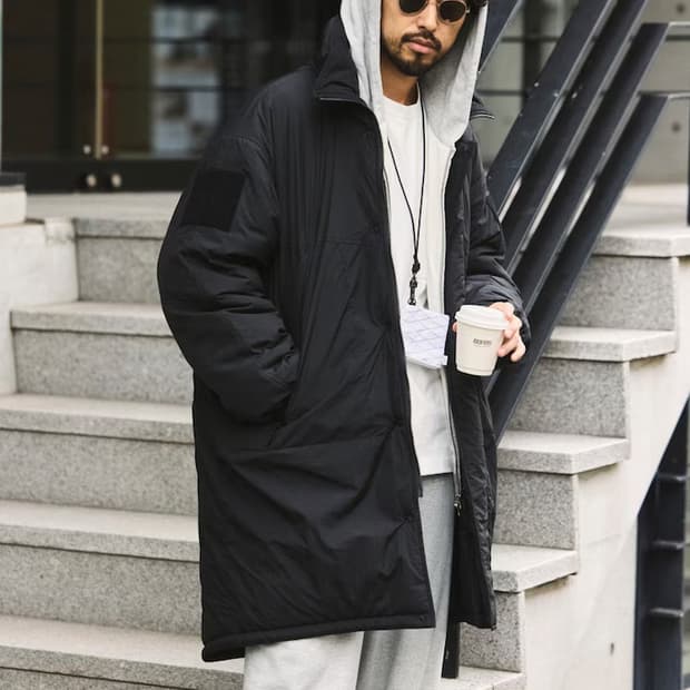 프릭스스토어 레벨7 프리마로프트 롱파카 100