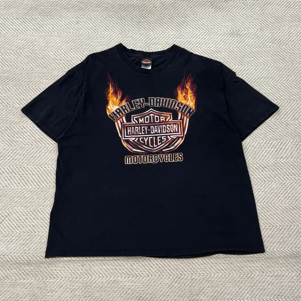 할리데이비슨 프린팅 반팔티 r3175