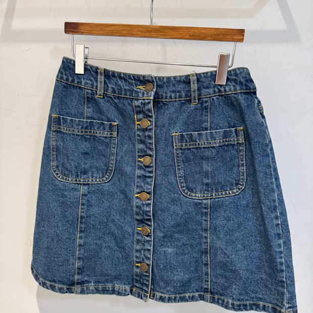 japanese vintage skirt 포켓 청스커트
