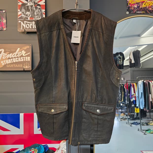 램스킨 레더 베스트 빈티지