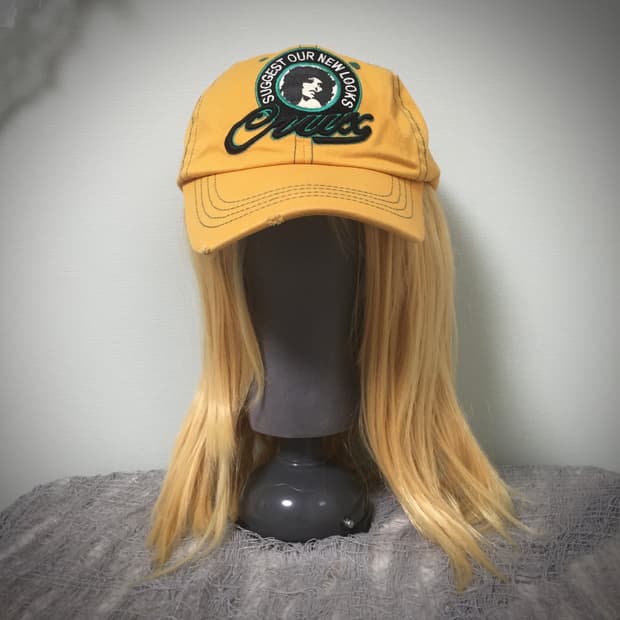 Mustard rock girl vitage cap