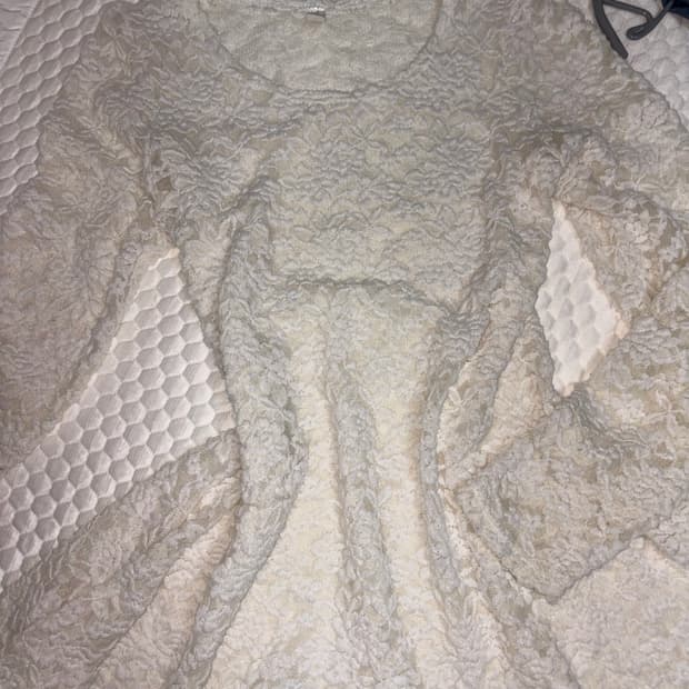플로럴 페어이 일브 빈티지 플라워 시스루 원피스 