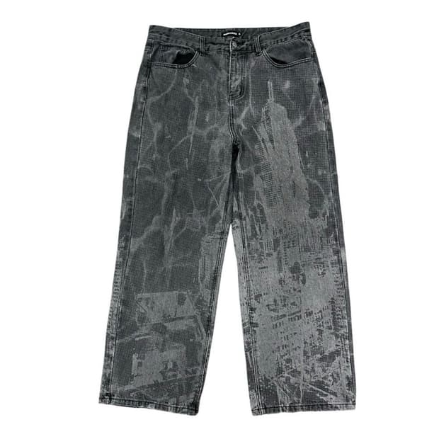 네스티킥 나염 데님팬츠