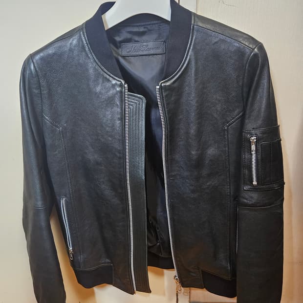 44) 느와르 라르메스 MA-1 가죽 자켓