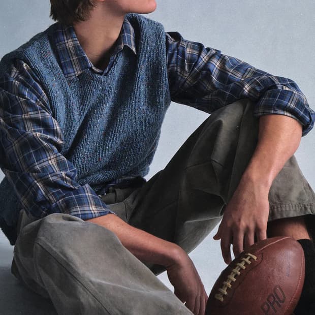 [M]이알엘 ERL 25fw BLUE PLAID 체크 셔츠