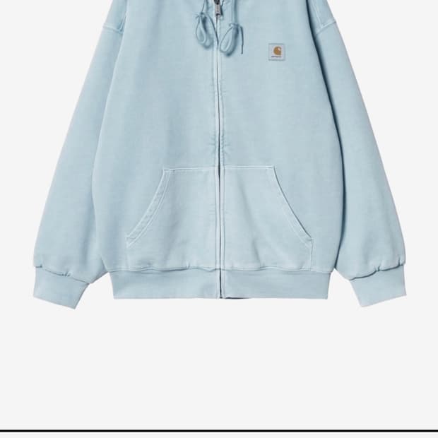 [M] 칼하트 WIP 후디드 비스타자켓 더스티 아이스 가먼트 다이드