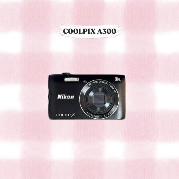 니콘 쿨픽스 A300 (S3700) 블랙 빈티지디카