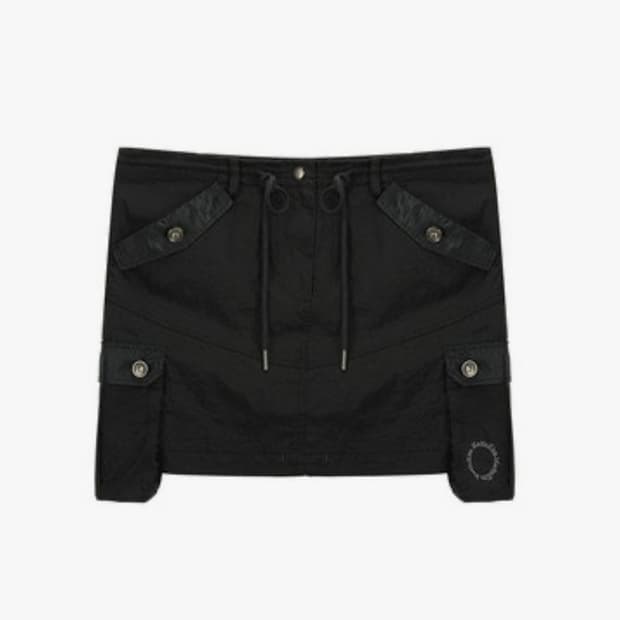 Matin kim CARGO MINI SKIRT IN CHARCOAL 