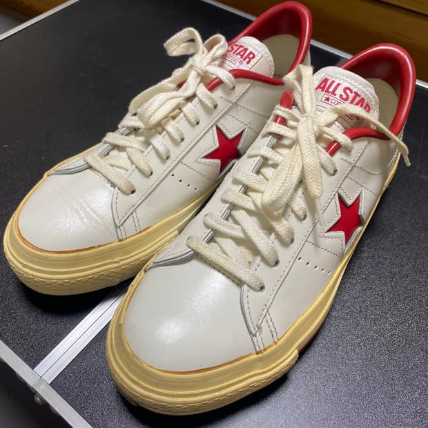 [CONVERSE] 컨버스 재팬 원스타J 6사이즈 화이트/레드