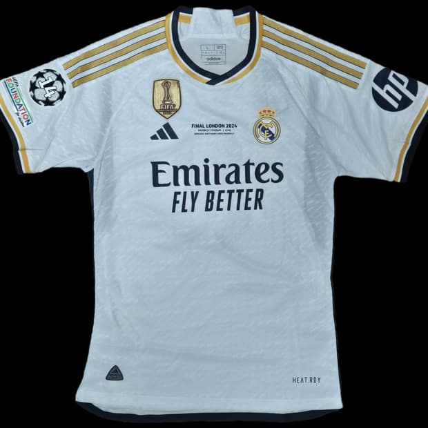 23-24 레알마드리드 토니 크로스 유니폼 챔스결승패치 L사이즈