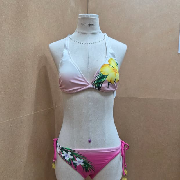 일본빈티지 비치퀸 비키니 수영복 세트