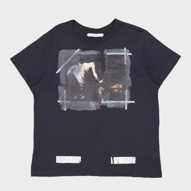 16SS 오프화이트 카라바조 수태고지 티셔츠