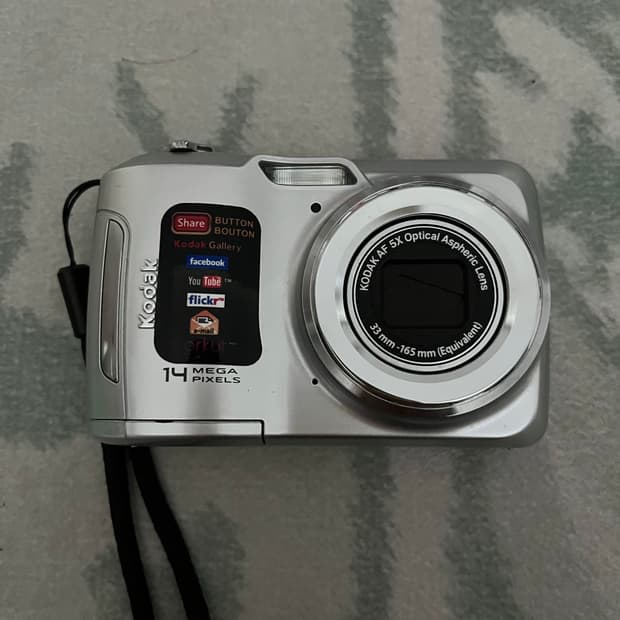 코닥 c195 실버 빈티지 디카 카메라 키키