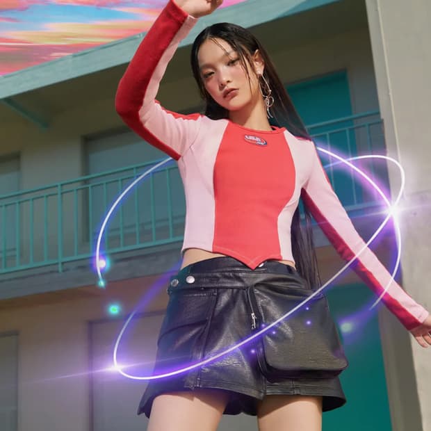 라라폭스 레더 미니 스커트 쇼츠 M