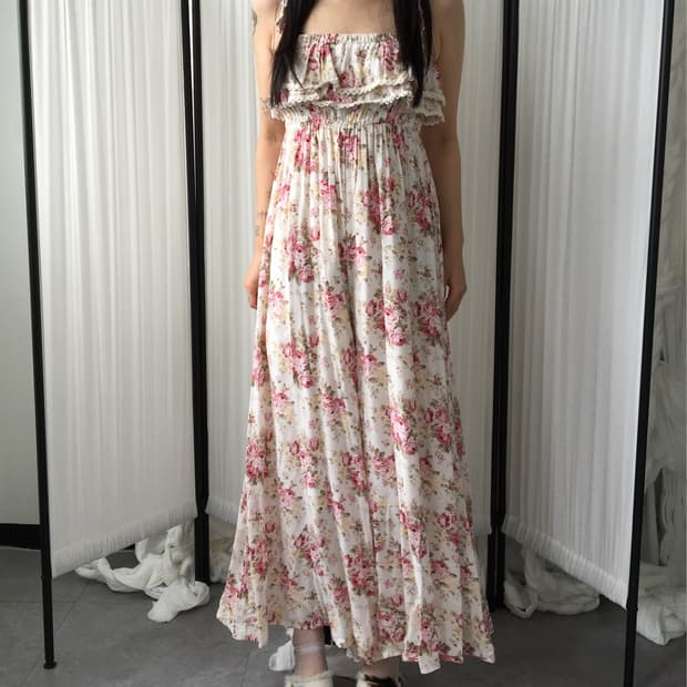 liz lisa Flower pattern sleeveless onepi