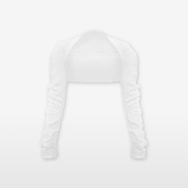 0104 공일공사 WRINKLE BOLERO WHITE 볼레로