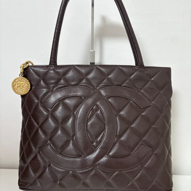 샤넬 메달리온 코인백 브라운