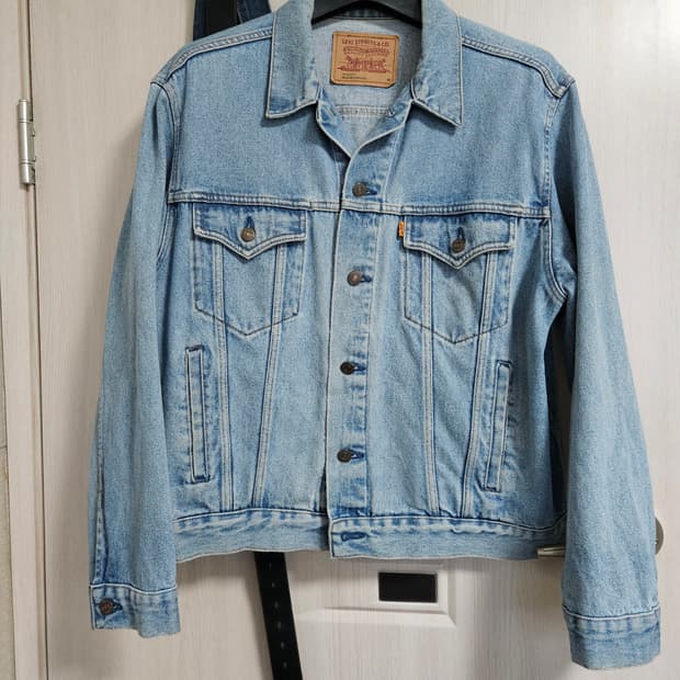 00s levis 오렌지탭 48트러커 리바이스 청자켓 