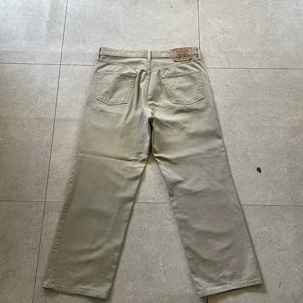 리바이스512 베이지 팬츠 화이트탭