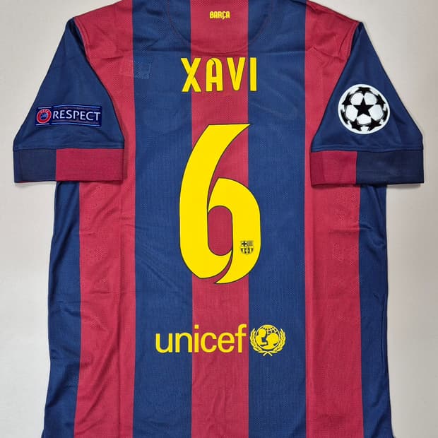 14-15시즌 바르셀로나 홈 사비 에르난데스 유니폼 M 챔스결승패치