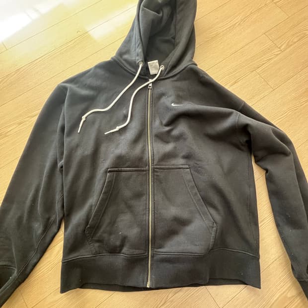 나이키 후드집업 블랙