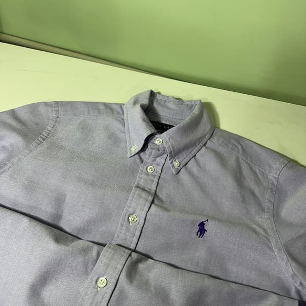 우먼S 폴로 랄프로렌 포니로고 스카이블루 옥스퍼드셔츠