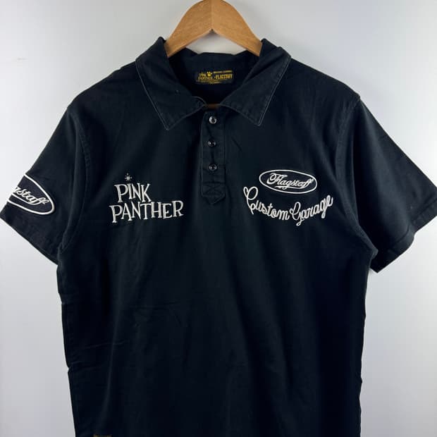 Flag Staff Ｘ  핑크팬더 자수 카라티1768