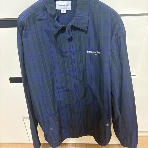 디스이즈네버뎃 코듀라 체크 자켓 M