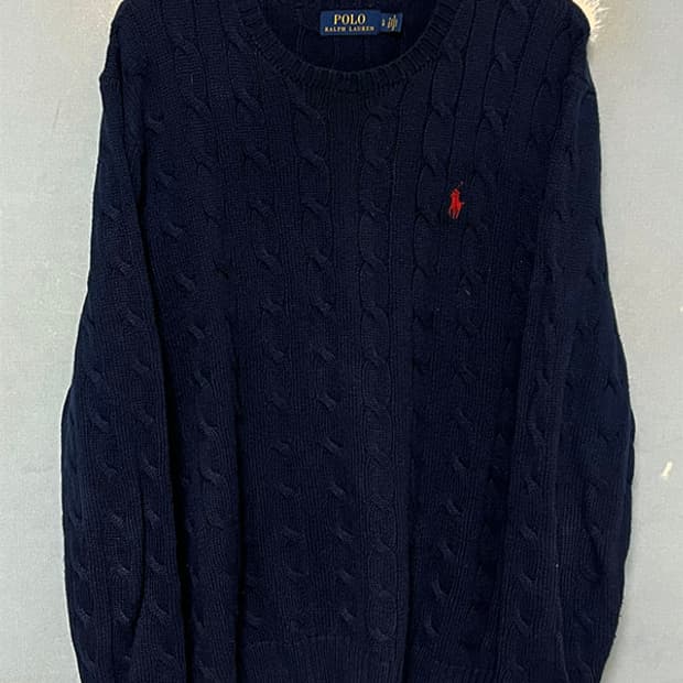 POLO 폴로 남자 꽈배기니트 캐주얼 XL 105