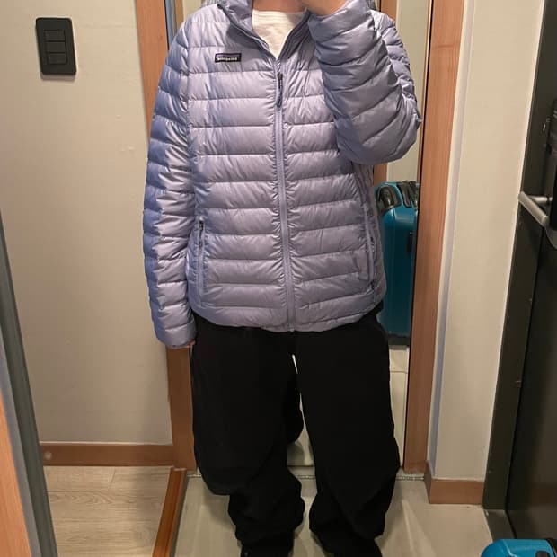 파타고니아 다운스웨터 자켓 바나클블루 L