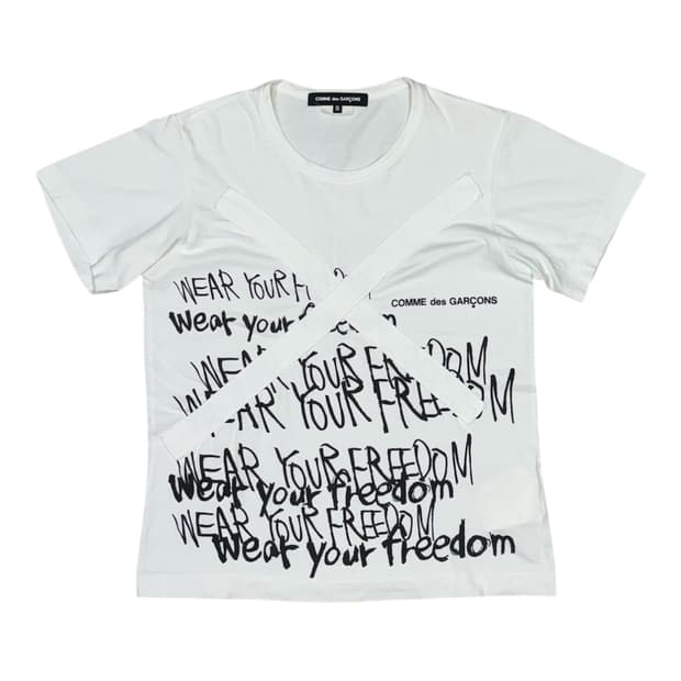 2009 꼼데가르송 네 자유를 입어 반팔 티셔츠