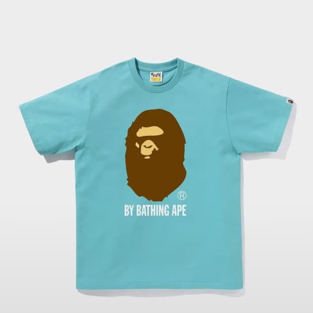 베이프 반팔 블루 L