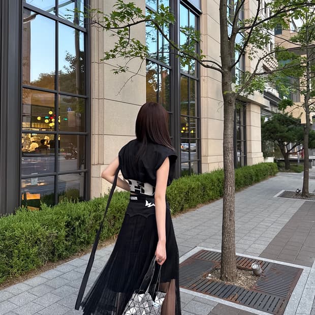 릭오웬스 로고 밴드 슬리브리스 봄버 자켓 베스트