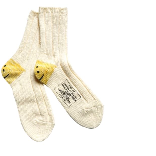 캐피탈 56 피스 MA-1 레인보우 해피 힐 삭스 화이트